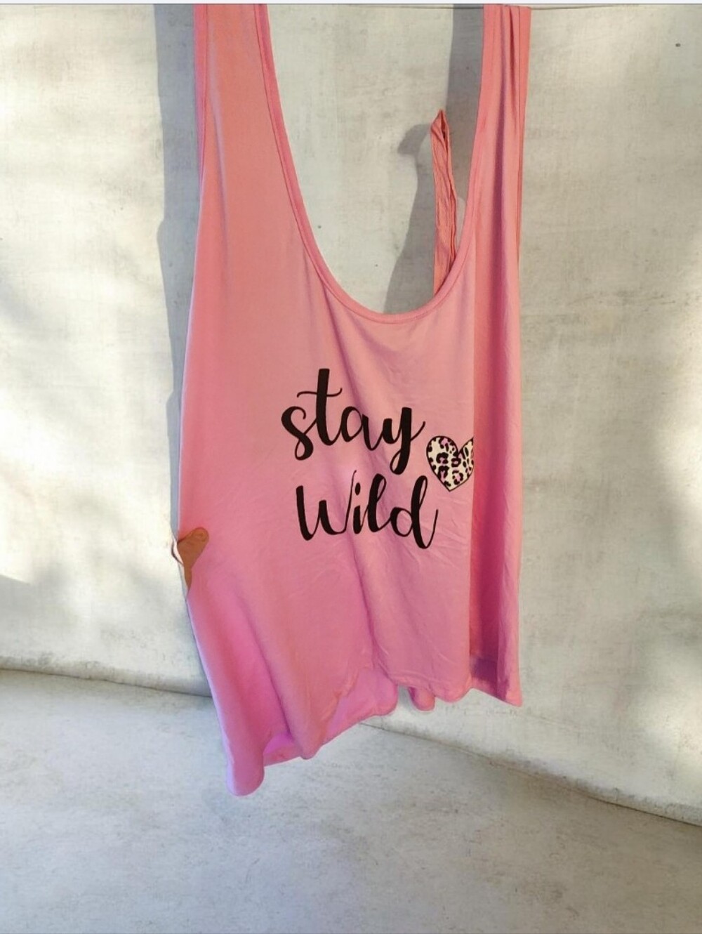 Stay Wild Pink Women's Tank Top & Pj Short Set■ NWT ■ No Offers